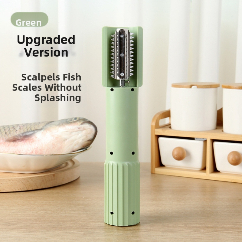 Elektrinis žuvų odelių šalinimo įrankis virtuvėje, automatinis, multifunkcinis, ABS + nerūdijantis plienas, 2023 išleidimas, logotipo spausdinimas galima