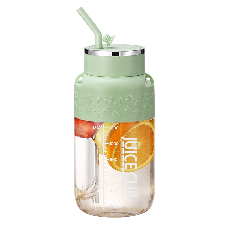 Nešiojamas sulčių spaudyklės puodelis, talpa 401–600 ml, galia 150 W, greitis 15001–18000 rpm, daugiau nei penki peiliai, įmontuota baterija