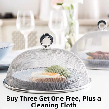 Κάλυμμα λαχανικών από ανοξείδωτο ατσάλι, κυκλικό προστατευτικό κουζίνας κατά των μυγών, Σκανδιναβικό στυλ