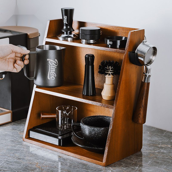 Ντουλάπι αποθήκευσης εξαρτημάτων καφέ – για μπαρ, εστιατόριο και καφέ; στυλ workwear, νέο κινέζικο στυλ, μη χειροποίητο