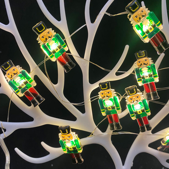 Коледни светлини на медна жица, 30 светодиода, IP44, захранване с батерия, 5000K, 50000 ч. живот