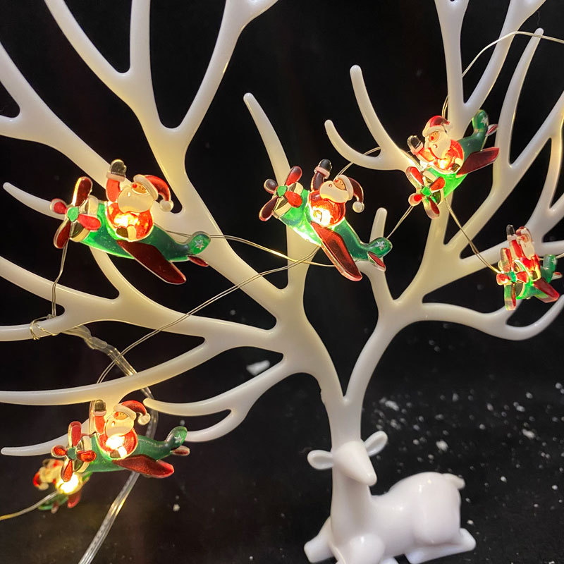 Коледни светлини на медна жица, 30 светодиода, IP44, захранване с батерия, 5000K, 50000 ч. живот