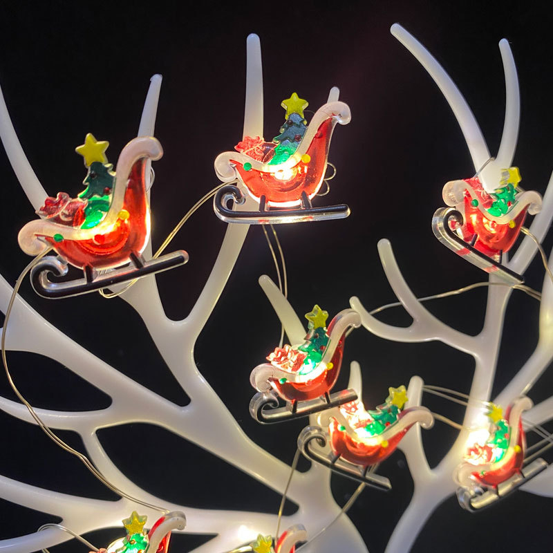 Коледни светлини на медна жица, 30 светодиода, IP44, захранване с батерия, 5000K, 50000 ч. живот