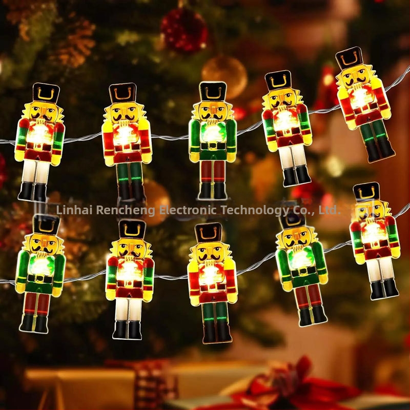 Коледни светлини на медна жица, 30 светодиода, IP44, захранване с батерия, 5000K, 50000 ч. живот