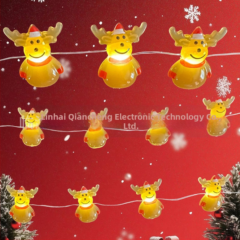 Коледни светлини на медна жица, 30 светодиода, IP44, захранване с батерия, 5000K, 50000 ч. живот