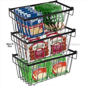 Μεταλλικό καλάθι αποθήκευσης κατάψυξης για κουζίνα και ψυγείο, οργάνωση αποθήκευσης, μοντέρνος μινιμαλιστικός σχεδιασμός, χωρίς συναρμολόγηση