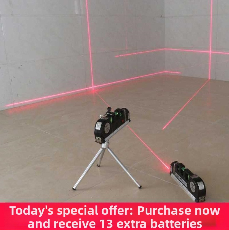 Лазерен нивелир с инфрачервена прецизност, силно магнитно задържане, за домашна употреба, хоризонтален нивелир