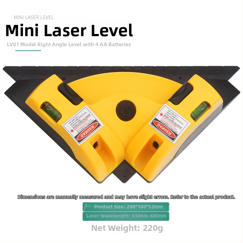 Лазерен нивелир с инфрачервена прецизност, силно магнитно задържане, за домашна употреба, хоризонтален нивелир