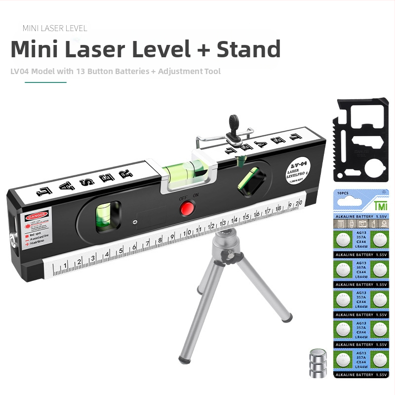 Лазерен нивелир с инфрачервена прецизност, силно магнитно задържане, за домашна употреба, хоризонтален нивелир