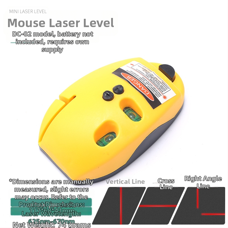 Лазерен нивелир с инфрачервена прецизност, силно магнитно задържане, за домашна употреба, хоризонтален нивелир