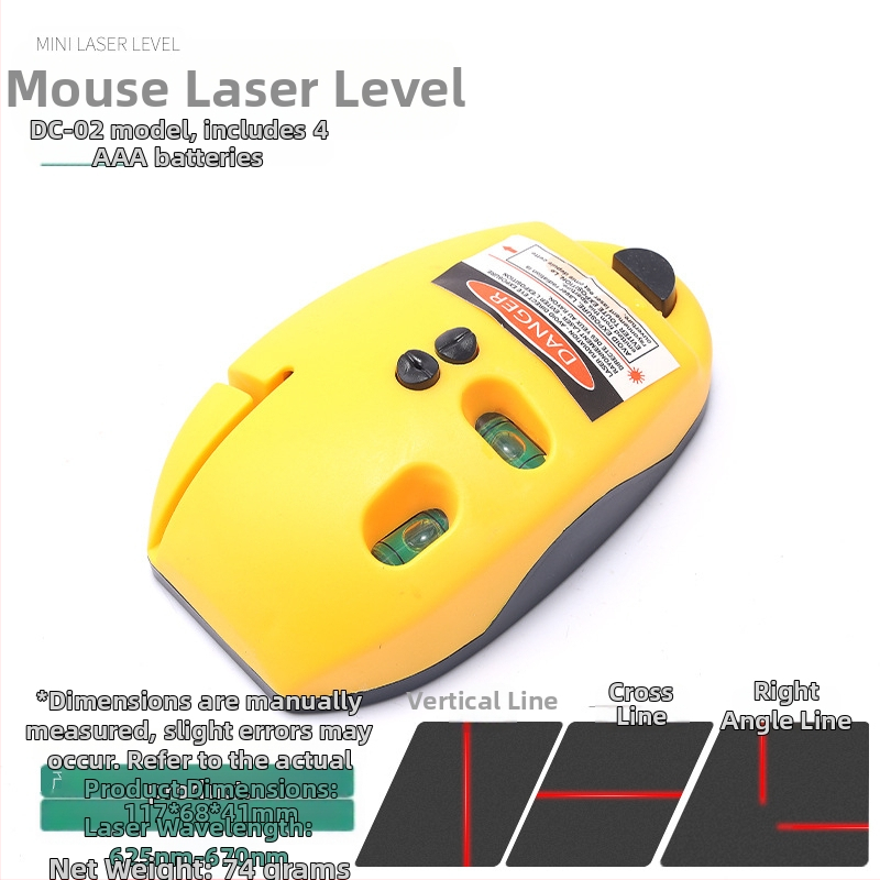 Лазерен нивелир с инфрачервена прецизност, силно магнитно задържане, за домашна употреба, хоризонтален нивелир