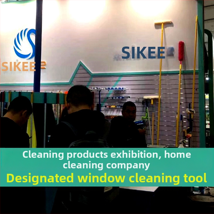 Shijie Домашно устройство за почистване на стъкла с удължена телескопична дръжка, едностранно избърсване, неръждаема стомана