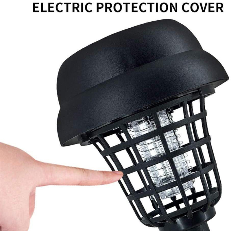 Kültéri napelemes szúnyogriasztó lámpa LED-del, 3W, 1.2V, kerek formájú