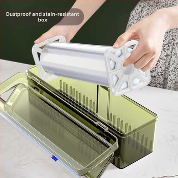 Plastinės plėvelės pjaustytuvas namų naudojimui, didelė ritė, virtuvė, maisto kokybės, atsparus aukštoms temperatūroms, PE medžiaga, 1 vnt