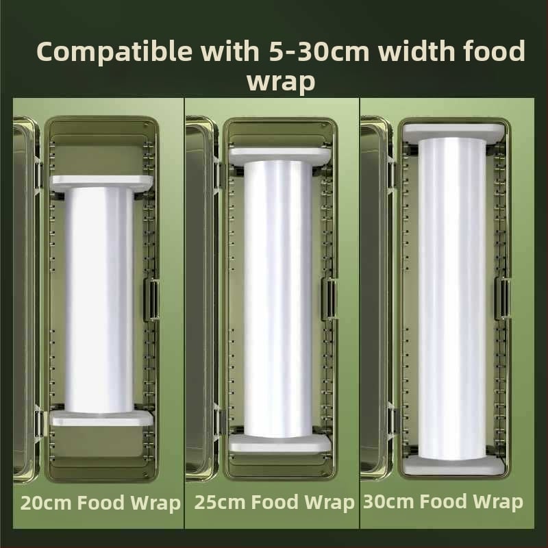 Резач за фолио за домакинство, голямо руло, кухня, хранително безопасно, термоустойчив, PE материал, 1 бр.