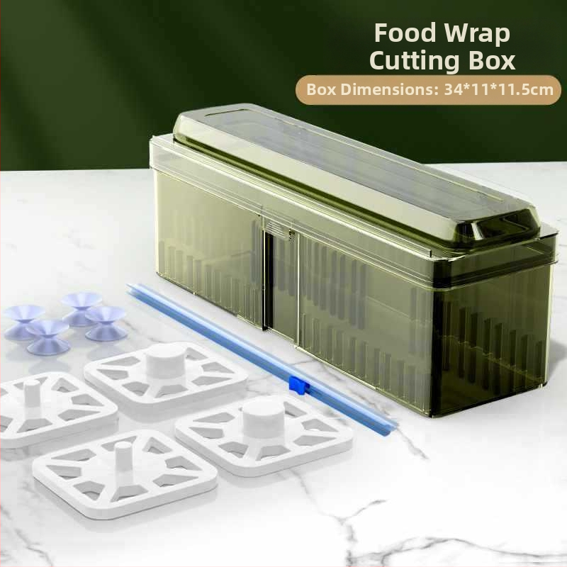 Plastinės plėvelės pjaustytuvas namų naudojimui, didelė ritė, virtuvė, maisto kokybės, atsparus aukštoms temperatūroms, PE medžiaga, 1 vnt