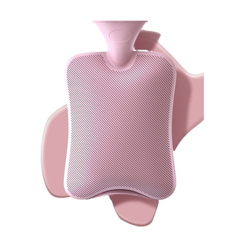 Karšto vandens buteliukas su didelio tankio PVC, šildymas pripildant vandeniu, daugiafunkcinis rankoms ir pilvo sričiai, karštas/šaltas naudojimas, šiuolaikiškas paprastas stilius