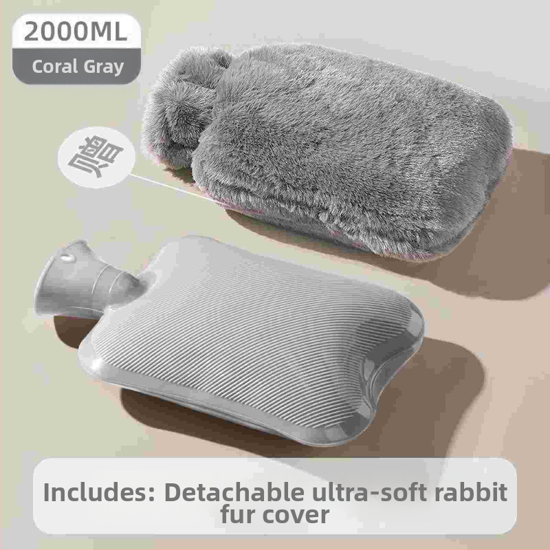 Karšto vandens buteliukas su didelio tankio PVC, šildymas pripildant vandeniu, daugiafunkcinis rankoms ir pilvo sričiai, karštas/šaltas naudojimas, šiuolaikiškas paprastas stilius