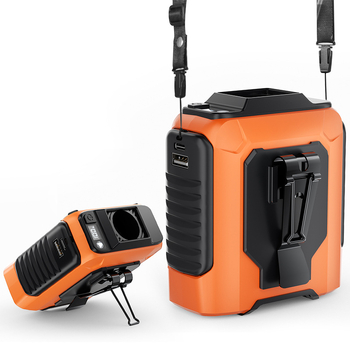 Μίνι ανεμιστήρας ζώνης με USB, ενσωματωμένη μπαταρία 4000–6000 mAh, 6+ λεπίδες, brushless κινητήρας, θόρυβος 50–60 dB, φακός και Power Bank λειτουργία