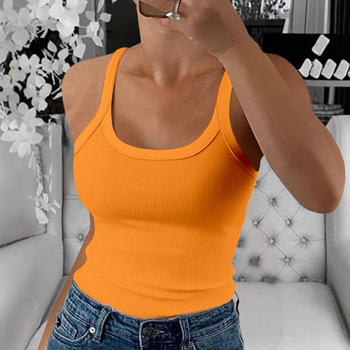 Γυναικείο κορμάκι με λεπτές τιράντες, ραβδωτό ύφασμα, χαμηλό στρογγυλό ντεκολτέ, εφαρμοστό σχέδιο, πολυεστέρας 95%+