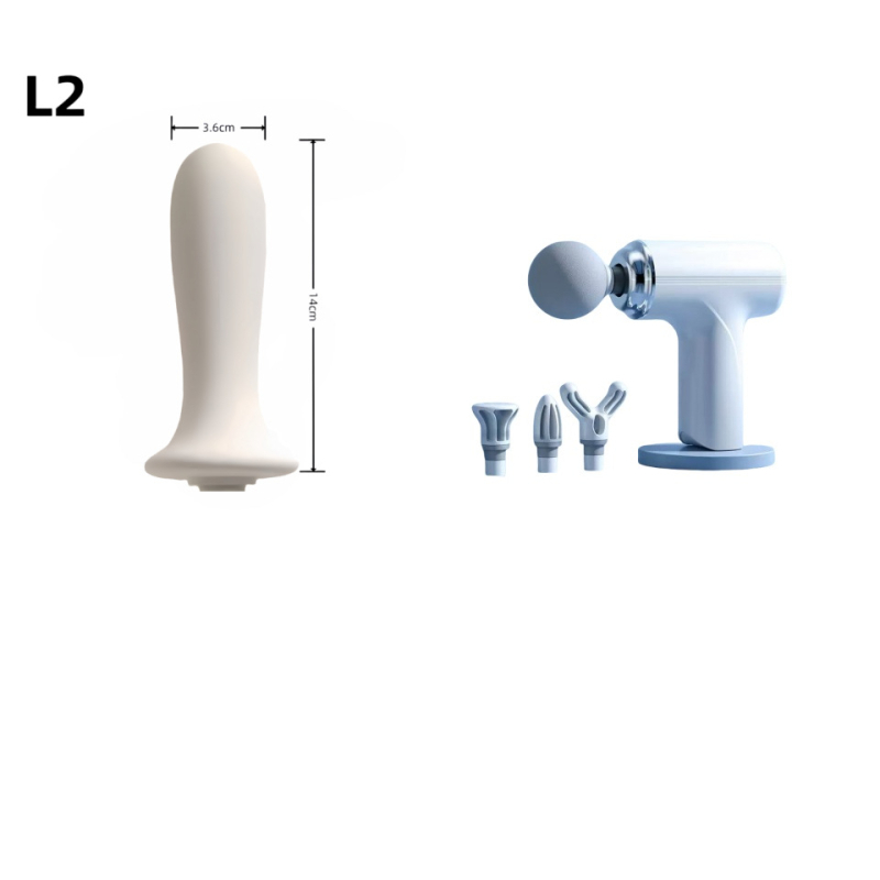 Mini nešiojamas raumenų masažuoklis su 4 masažo galvutėmis, kelių lygių reguliavimas, automatinis išjungimas ir triukšmas mažiau nei 36 dB