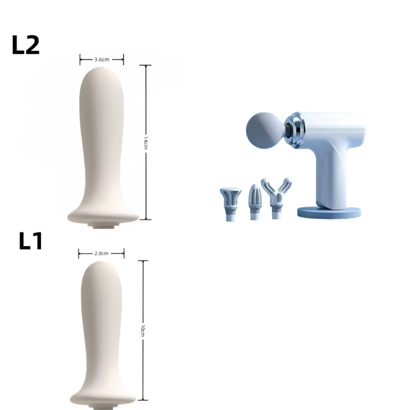Mini nešiojamas raumenų masažuoklis su 4 masažo galvutėmis, kelių lygių reguliavimas, automatinis išjungimas ir triukšmas mažiau nei 36 dB