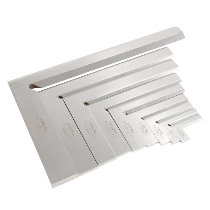 Τετράγωνος γωνιακός χάρακας με κοπτικό άκρο από ανθρακούχο ατσάλι, 75–600 mm, 90° διαβάθμιση