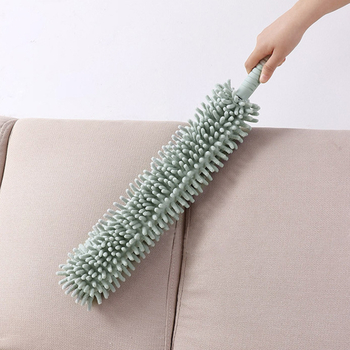 Dust Duster iš chenille, lankstus, teleskopinis, plokščia galva