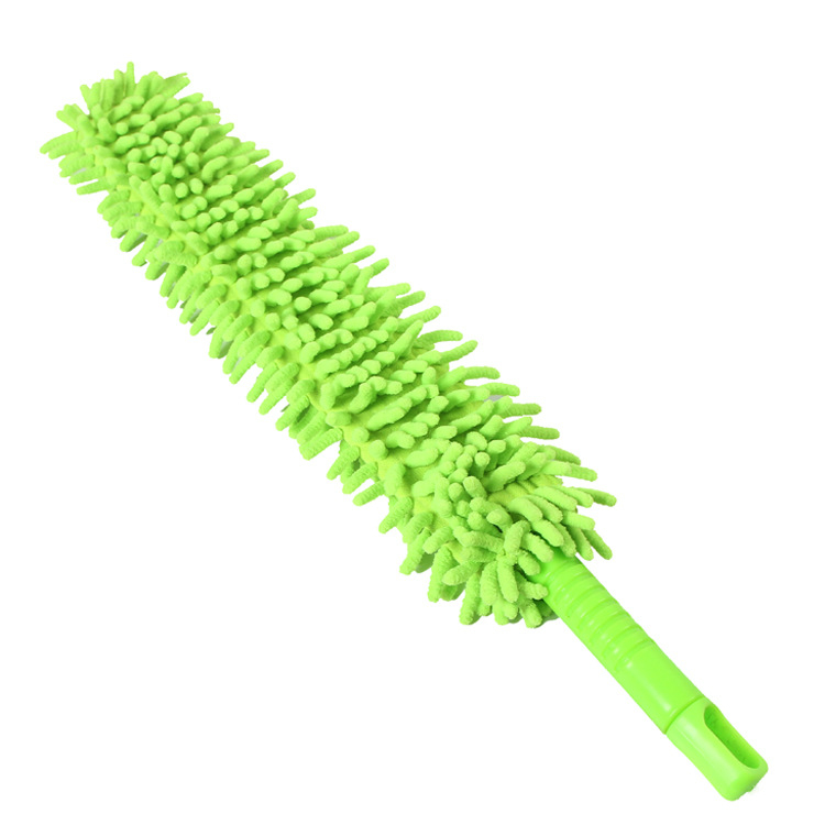 Dust Duster iš chenille, lankstus, teleskopinis, plokščia galva