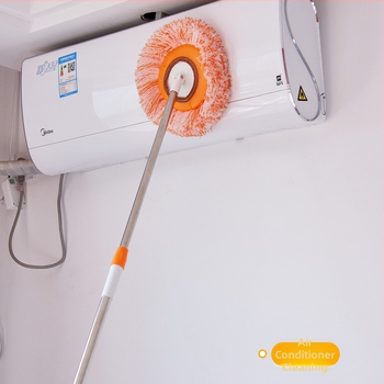 Chenille medžiagos apvalios galvos dulkių šepetys — daugiafunkcinis valymo įrankis grindims, sienoms ir luboms