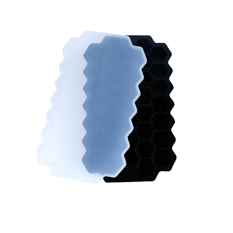 Si Fang Xing Szilikon Jégkészlet – FDA‑minősítés, 37‑cellás méhsejt szerkezetű jégkészlet, gyors fagyás és könnyű kioldás