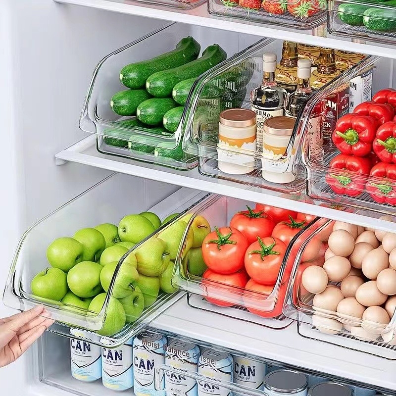 Ledusskapja uzglabāšanas kastīte, pārtikas klases plastmasa, saglabā svaigumu, noslēdz, modernas minimālisma dizains