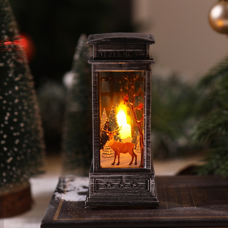 Коледен фенерен орнамент, PET материал, машинно производство, корейски карикатурен стил, коледна тематика