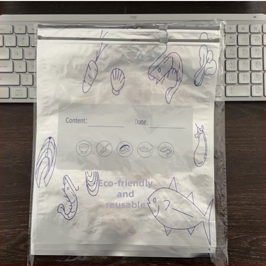 Aliuminio folijos laikymo maišelis namų virtuvei – self-sealing, atsparus temperatūroms nuo -60°C iki 100°C, sterilizacija ir antibakterinis