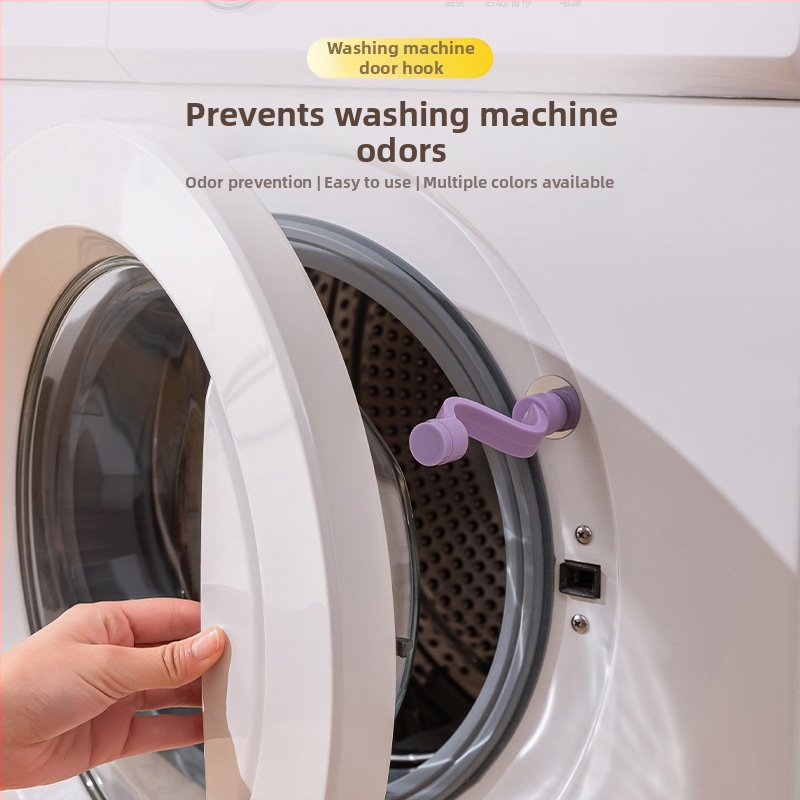 Veļas mazgājamā mašīnas durvju aizslēgs ar magnētisku fiksāciju, ventilācija pret pelējumu un smaržu – bez uzstādīšanas, plastmasas materiāls (80% jauns plastmasas materiāls)