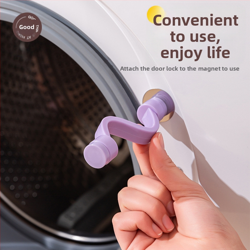 Пералня врата: магнитна закопчалка за фиксация, вентилация против мухъл и миризма – без монтаж, пластмасов материал (80% нов пластмасов)