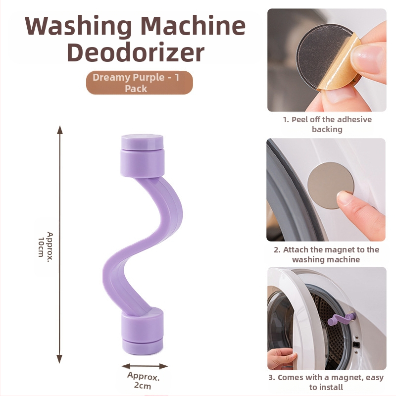 Skalbimo mašinos durų užraktas su magnetine fiksacija, ventiliacija prieš pelėsius ir kvapus – be montavimo, plastikinė medžiaga (80% naujo plastiko)