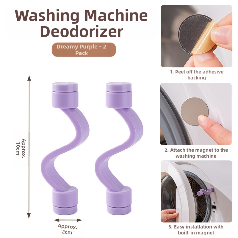 Skalbimo mašinos durų užraktas su magnetine fiksacija, ventiliacija prieš pelėsius ir kvapus – be montavimo, plastikinė medžiaga (80% naujo plastiko)