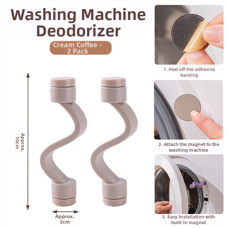 Skalbimo mašinos durų užraktas su magnetine fiksacija, ventiliacija prieš pelėsius ir kvapus – be montavimo, plastikinė medžiaga (80% naujo plastiko)