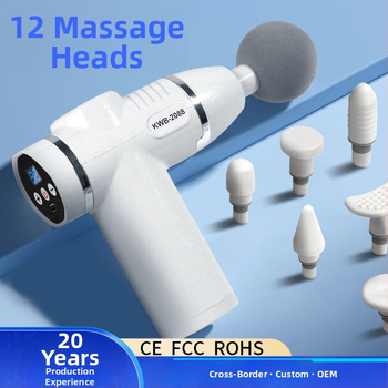 12 galvu masažo įrenginys su LCD, 32 greičiai, įkraunama baterija 800-1000 mAh, tylus