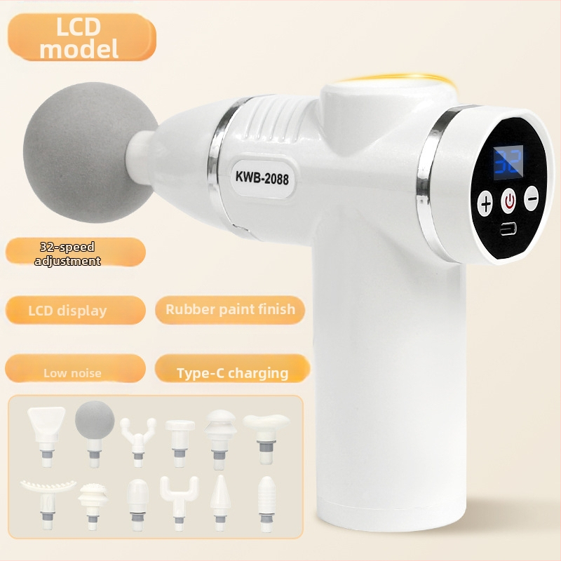 12 galvu masažo įrenginys su LCD, 32 greičiai, įkraunama baterija 800-1000 mAh, tylus