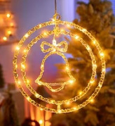 Bőrkábel LED lámpa, dupla gyűrű, forgatható, IP43, 220V