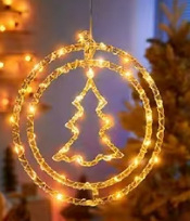 LED λάμπα με δερμάτινο καλώδιο, διπλό δαχτυλίδι, περιστρεφόμενη, IP43 αδιάβροχη, 220V, χειροκίνητος έλεγχος