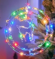 Bőrkábel LED lámpa, dupla gyűrű, forgatható, IP43, 220V