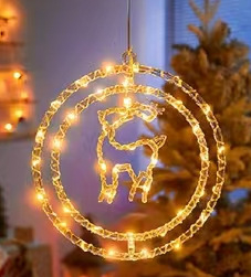 LED λάμπα με δερμάτινο καλώδιο, διπλό δαχτυλίδι, περιστρεφόμενη, IP43 αδιάβροχη, 220V, χειροκίνητος έλεγχος