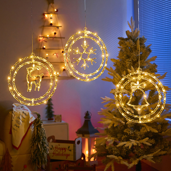 LED λάμπα με δερμάτινο καλώδιο, διπλό δαχτυλίδι, περιστρεφόμενη, IP43 αδιάβροχη, 220V, χειροκίνητος έλεγχος