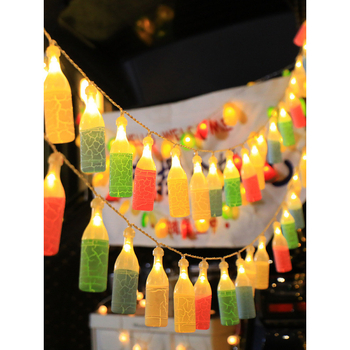 Χριστουγεννιάτικα LED σκοινώδη φώτα διακόσμησης για λουλούδια, τούρτες και δώρα – ηλιακή τροφοδοσία, 110V, χειροκίνητος διακόπτης