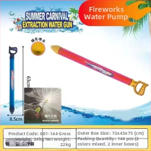 Vandens pistolė vandens mūšiams, aukšto slėgio traukiamasis dizainas, iš plastiko, 3C sertifikatas: 2022182202029400, amžius 7–14 metų