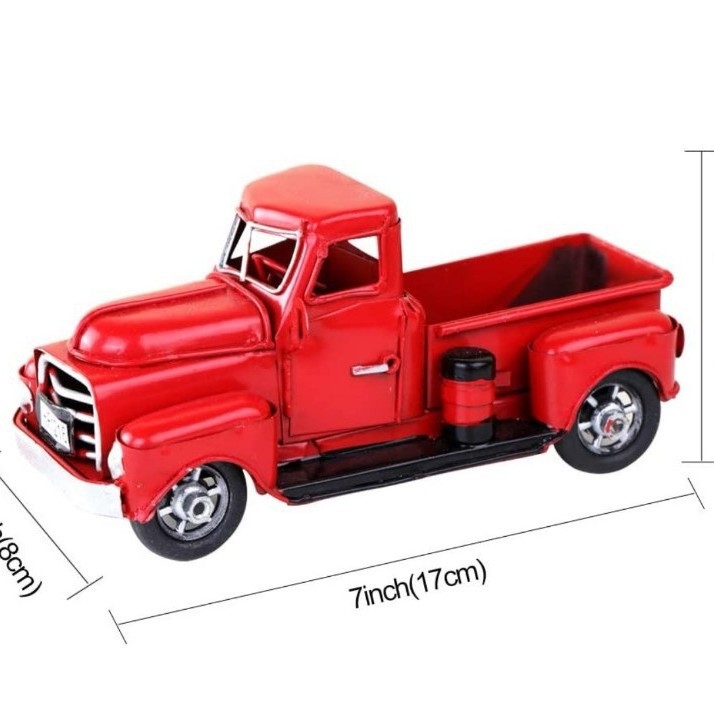 Fém teherautó dísz – Autómodell, Modern minimalizmus stílusú, Belső dekoráció (Anyag: Vas; Kategória: Autómodell; Stílus: Modern minimalizmus; Alkalmazás: Otthoni dekor)