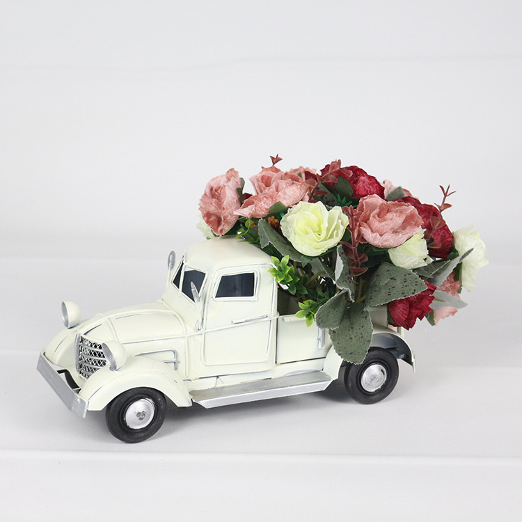 Fém teherautó dísz – Autómodell, Modern minimalizmus stílusú, Belső dekoráció (Anyag: Vas; Kategória: Autómodell; Stílus: Modern minimalizmus; Alkalmazás: Otthoni dekor)